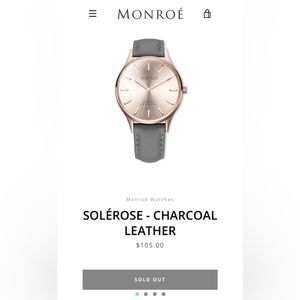 Monroé rose gold watch